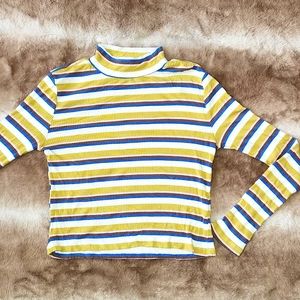 Wild Fable Medium Stripe Turtleneck